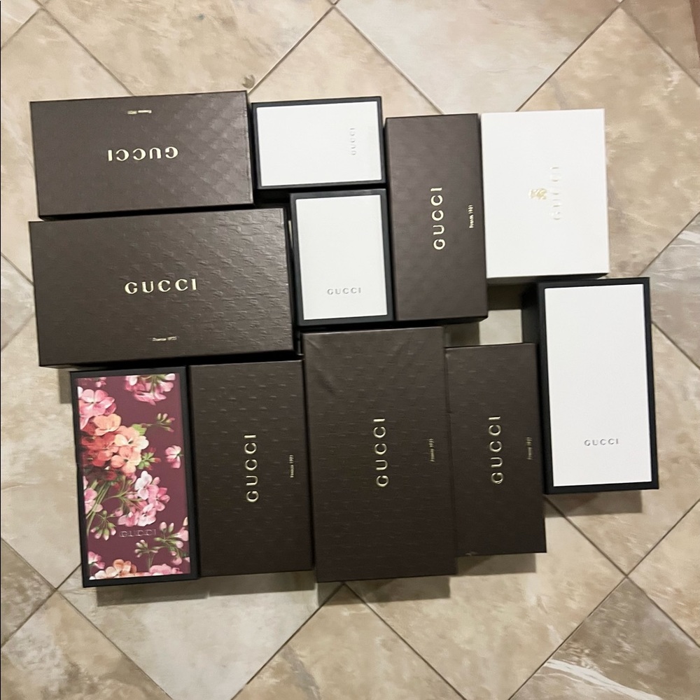 GUCCI BOXES EMPTY MULTIPLE DESIGNS